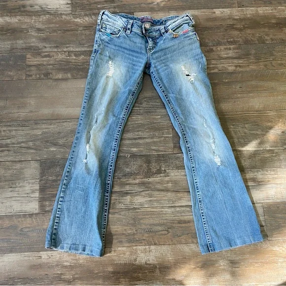 Silver Tuesday Jeans Light Blue Flare Denim altered - Picture 1 of 13